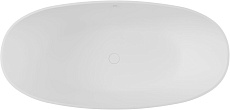 Ванна из искусственного камня Allen Brau Solid Stone Krion Oval 170x80 белый матовый 2.35003.21