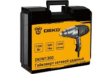 Сетевой ударный гайковерт Deko DKIW1300, 1300 Вт, 600 Нм 063-3003