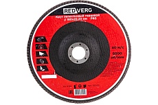 Круг лепестковый торцевой (180х22.23 мм; Р80) Redverg 6624179