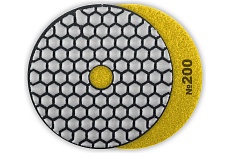 Алмазный гибкий шлифовальный круг для сухого шлифования Зубр 100 мм, №200 29868-200