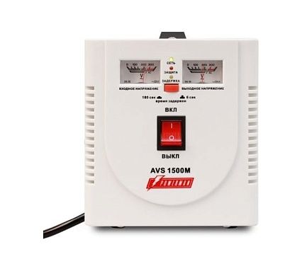 Стабилизатор напряжения Powerman 1ф 1,5 кВА AVS 1500 M 1192176