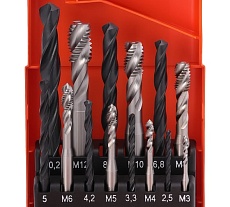 Набор машинных метчиков Bucovice Tools М3-М12, HSS 104002