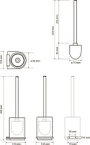 Ерш подвесной Bemeta Galla 108113010 черный, медное золото