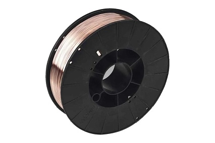 Проволока сварочная омедненная ER 70S-6 0.6 мм, катушка D100 1 кг Solaris WM-ER70S6-06010