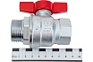 Шаровой кран Giacomini R854, 1, ВН, ручка-бабочка красная, хромированный R854X025