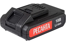 Аккумулятор (18 В; 2.0 А*ч; Li-Ion) для шуруповерта ДА-18-2ЛК Ресанта 71/8/82