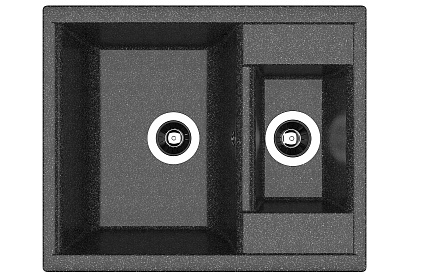 Кухонная мойка Dr.Gans Астра К 62 см, черный CM