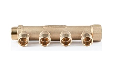 Коллектор латунный PROFACTOR в/н 3/4&quot; х 4 вых 1/2&quot; нар PF MF 262.4