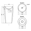 Раковина Salini Armonia S-Stone 203 130113SM 47 см белый матовый