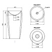 Раковина Salini Armonia S-Stone 203 130113SM 47 см белый матовый