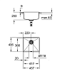 Кухонная мойка Grohe K700U 31653AT0 46 см серый гранит