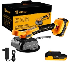 Виброприсоска аккумуляторная для укладки плитки Deko DKTT20 в кейсе, 20В, 2x2.5Ач 085-1133