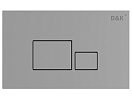 Кнопка смыва D&K Quadro DB1519001 хром