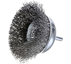 Щетка чашечная 75 мм, 1/4&quot;, витая проволока для дрели Intertool BT-9075
