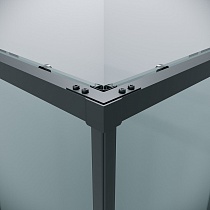Душевой уголок Grossman Galaxy 300.K33.01.8080.21.00 80x80 прозрачный, черный матовый