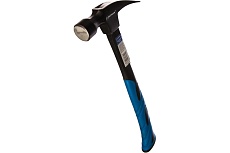 Молоток Плотника 670г с прямым гвоздодёром, кованым, бойком UNITRAUM UN-SCH670