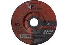 Диск шлифовальный по металлу и нержавеющей стали 125x6.4x22.23 мм (T27 WA24R BF) SAMGRUPP PIRANHA PRO SAMC-021212564