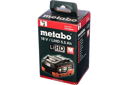 Аккумулятор LiHD 18 В, 5.5 А*ч Metabo 625368000