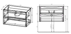 Тумба с раковиной Vincea Mia 70 см R.Wood