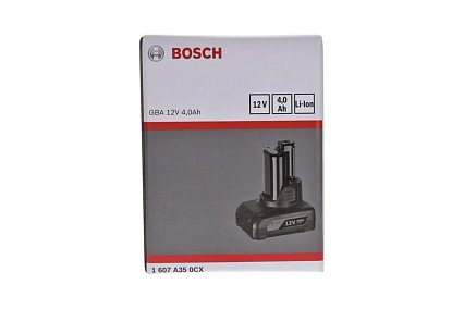 Аккумулятор Li-Ion 12В, 4.0 Ач Bosch 1607A350CX
