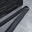 Трап для душа Timo Drain System 800 DS230108/03 80 см, вставка Lines, черный