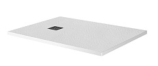 Поддон для душа BelBagno TRAY-MR-UNO-AH-180/80-35-W-NO 180x80 белый, накладка черный