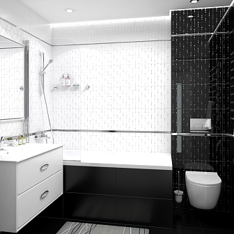 Плитка Laparet Tabu чёрная 30х60 см