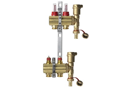 Комплект коллекторов Danfoss FHF-2F set, 2 выхода 088U0722 049521