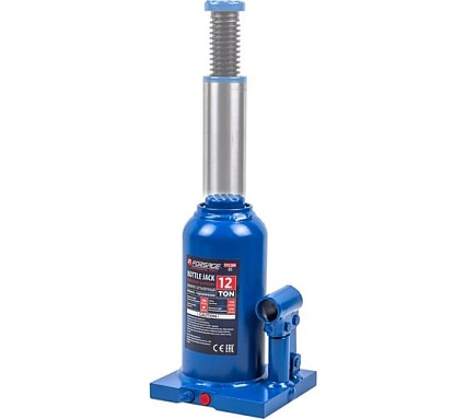 Бутылочный домкрат Forsage F-T91204(DS) 12 т, с клапаном, 217-407 мм 51454