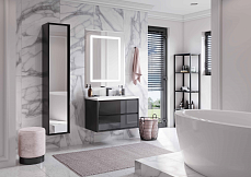 Мебель для ванной Акватон Римини 80, черный глянец
