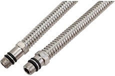Подводка для смесителя из нержавеющей гофрированной трубы Lavita HF-C800L 1/2хМ10, гайка-штуцер