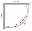 Душевой уголок BelBagno UNO-R-2-85-M-Cr 85x85 матовый