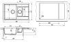 Кухонная мойка Florentina Липси К 78 см, бежевый FG