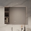 Зеркало Vincea VLM-4F100GM-2 100x80 см, сенсорный выключатель, антипар, диммер, вороненая сталь
