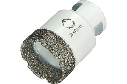 Коронка алмазная по керамограниту 40 мм, M14 на УШМ Diamond Industrial DIDKVP40M14