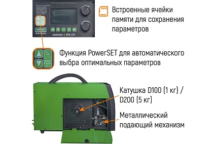 Сварочный полуавтомат Everlast lightning mts 225 (mig/tig/stick) 2EV225MTS