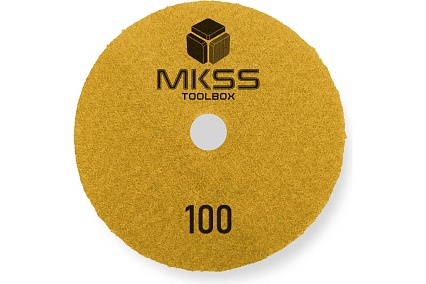 Алмазный гибкий шлифовальный круг MKSS Toolbox MK2606 АГШК Ø100 Р100 для сухой шлифовки MKSS MK26060100