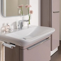 Тумба с раковиной Geberit MyDay 88 см какао с молоком