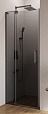Душевая дверь Cezares SLIDER-B-1-80/90-GRIGIO-GM 80/90x195, серая, оружейная сталь