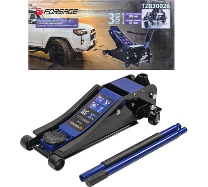 Подкатной гидравлический домкрат Forsage 3т, h min 80мм. h max 508мм f-tz830026 54650