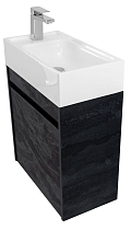 Мебель для ванной Art&Max Family-M 50 см, с дверцей, Hard Coal