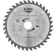 Пильный диск по дереву 160x20/16 мм, Z12 D.BOR D-9K-801601205D