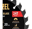 Пильный диск по дереву Denzel 180x20 мм, 24 зубьев 733287