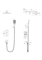 Душевой набор Wonzon&Woghand Cube WW-88939016-MB черный матовый