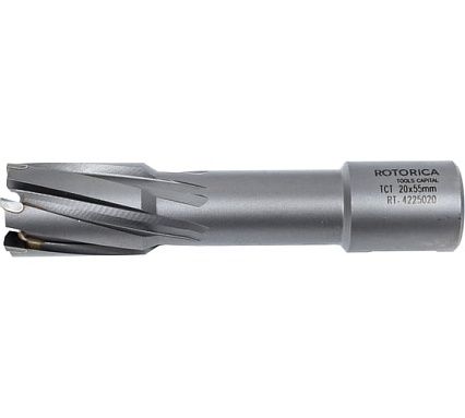 Фреза кольцевая TCT (20x55 мм; Weldon 19) Rotorica RT.4225020