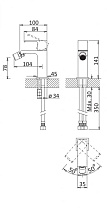 Смеситель для биде Cezares Porta PORTA-BS1-01-W0