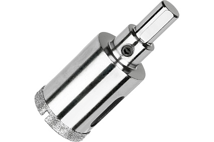 Коронка алмазная по керамограниту и керамике с центрирующим сверлом 28 мм Diamond Industrial DIDCSC028