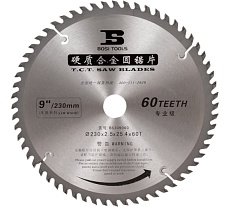 Пильный диск с твердосплавными зубьями 230x25.4/20/16 мм, 60T BOSI BS309060