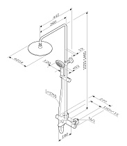 Душевая стойка Am.Pm Spirit V2.0 ShowerSpot F0770A510