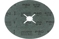 Фибровый шлифовальный круг CR5229 180x22 мм, керамика, P80, 25 шт Interflex 3024803801-25